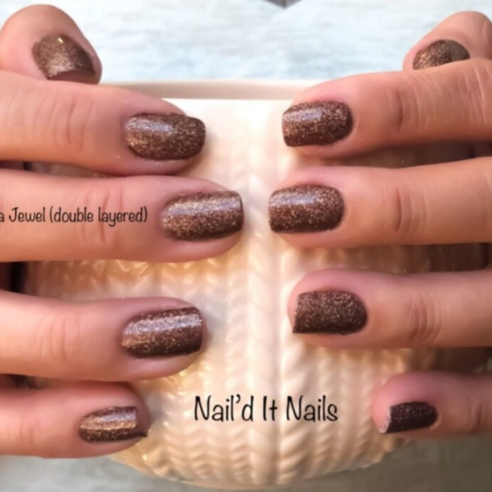 *Retired* Color Street: Sahara Jewel | Brown Neutral Earthy Glitter Chocolate - Picture 12 of 15